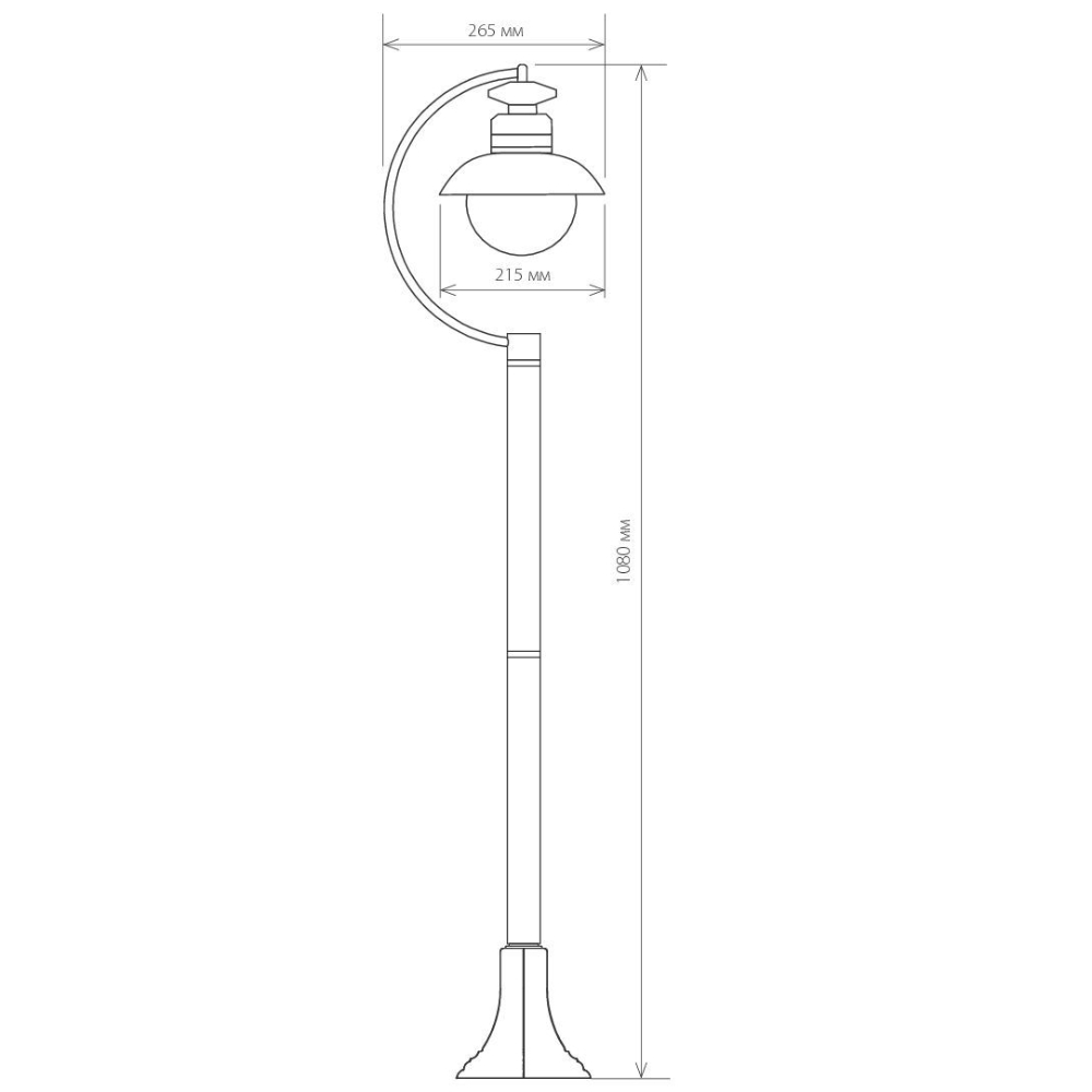 Уличный cветильник Elektrostandard Talli F GL 3002F черный 4690389106613 в #REGION_NAME_DECLINE_PP#