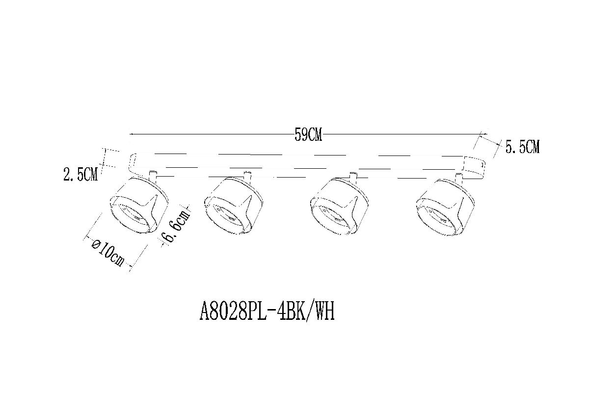 Спот Arte Lamp Amaks A8028PL-4WH в Санкт-Петербурге