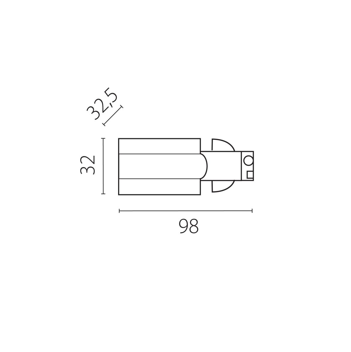 Питание боковое к треку 5040xx-(F)/(R) Lightstar Quattro 504116-FRPS в Санкт-Петербурге