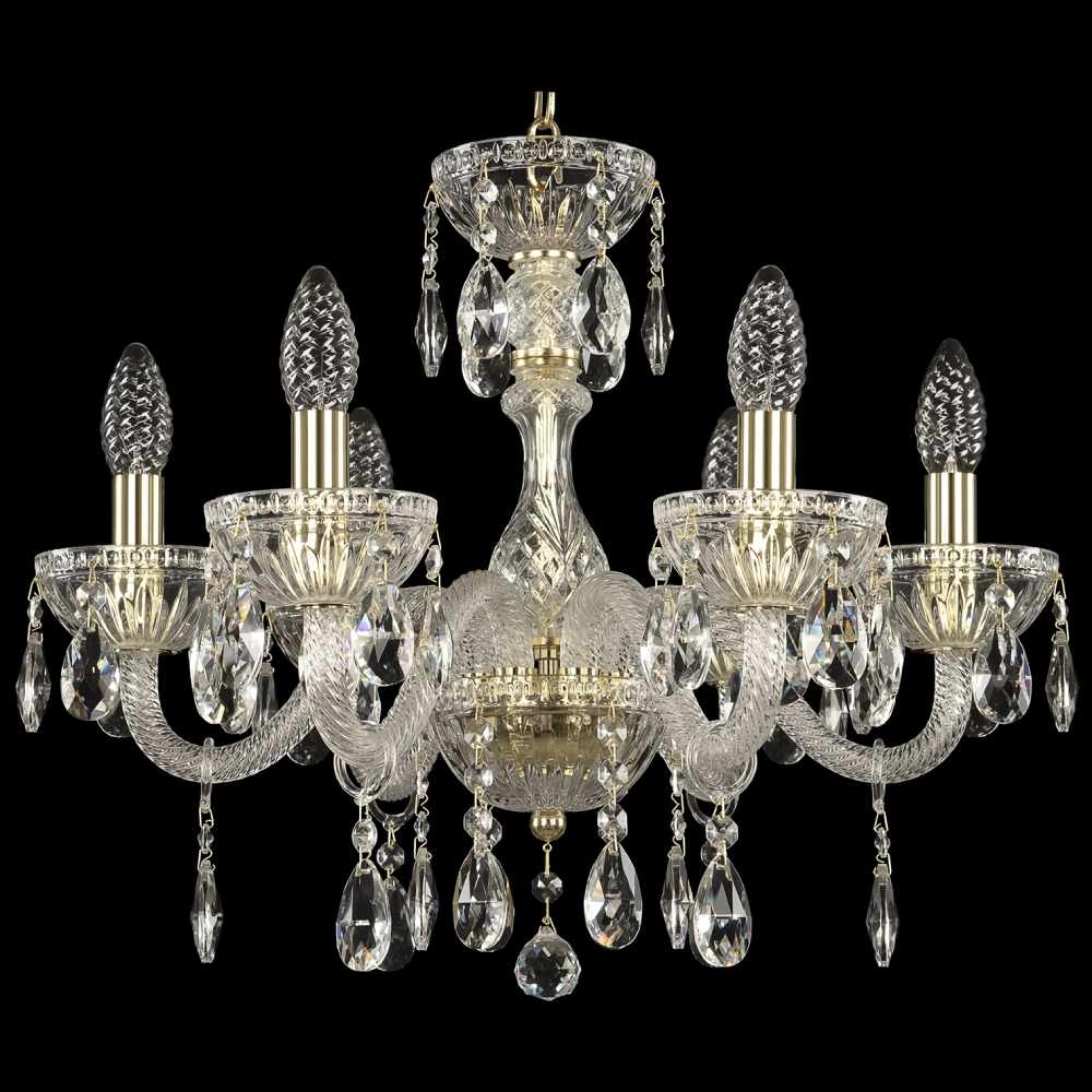 Подвесная люстра Bohemia Ivele Crystal 5417/6/165 G Clear/M-1G в Санкт-Петербурге