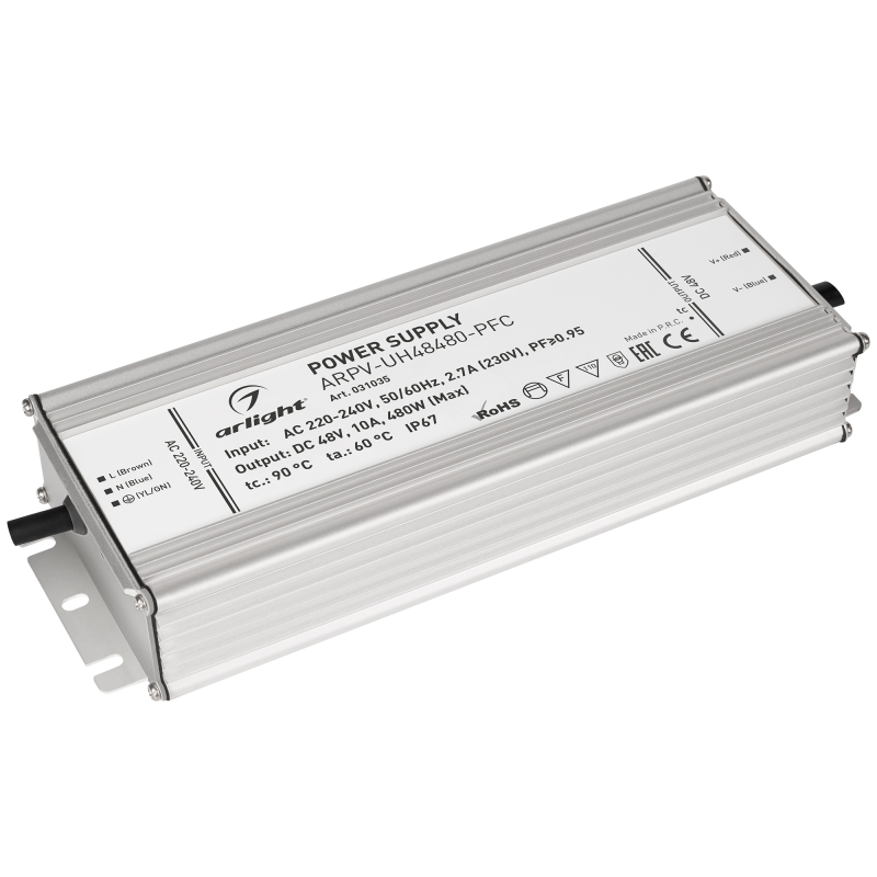 Блок питания Arlight ARPV-UH48480-PFC (48V, 10A, 480W) 031035 в Санкт-Петербурге