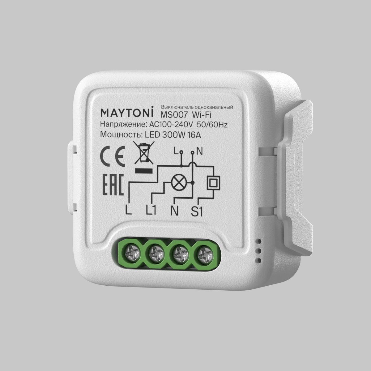 Wi-Fi выключатель одноканальный Maytoni Lighting control MS007 в #REGION_NAME_DECLINE_PP#