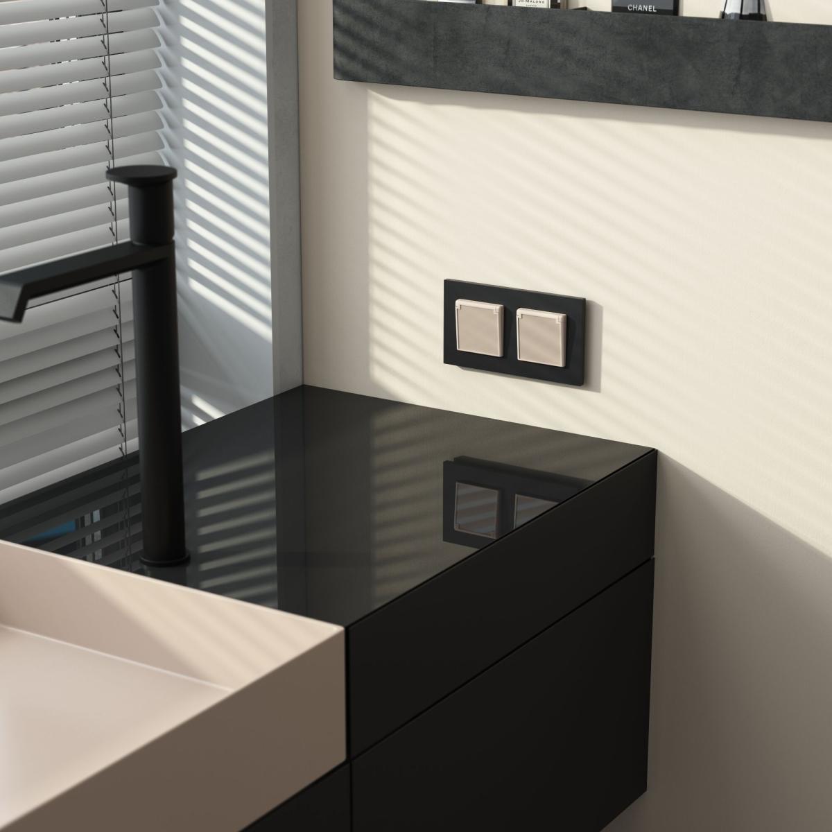 Розетка с заземлением, крышкой и шторками Werkel 4690389197109 W1171243 a064062 в Санкт-Петербурге