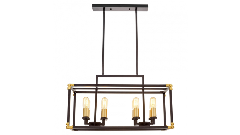 Подвесная люстра Lumina Deco Waldorf LDP 1140-8 BK+MD в Санкт-Петербурге