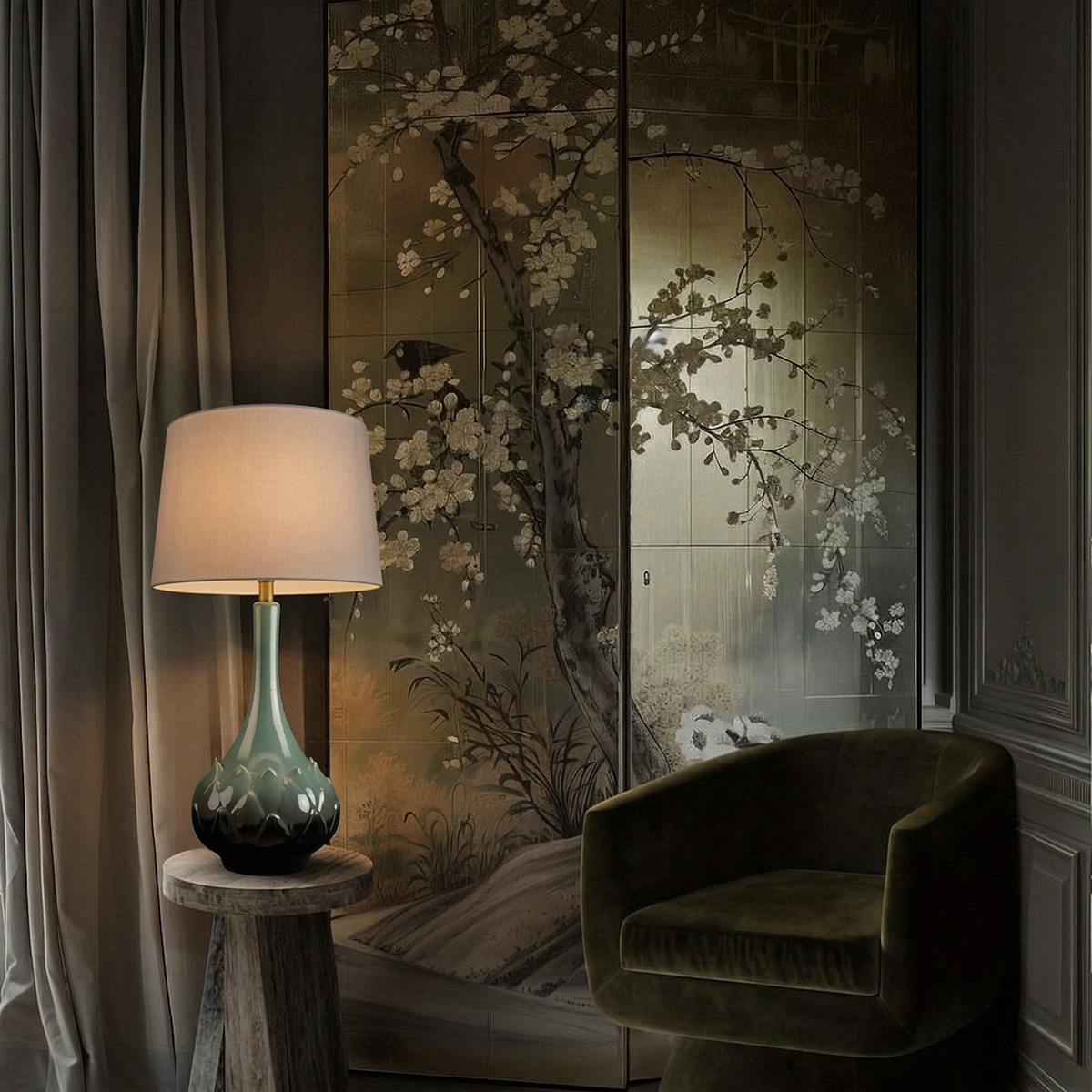 Настольная лампа LOFT IT Kale 10518T Green в #REGION_NAME_DECLINE_PP#