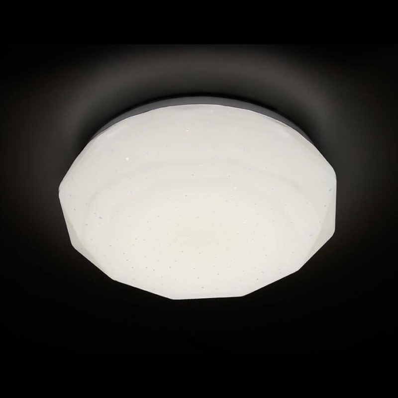 Потолочный светодиодный светильник Ambrella Light Orbital Fly Simple F575 WH 15W 4200K D300 в Санкт-Петербурге
