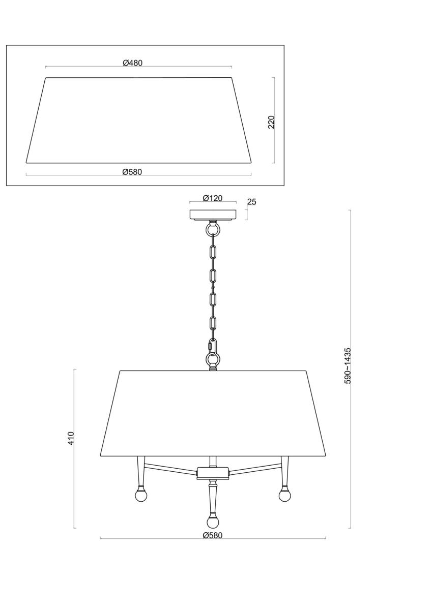 Подвесная люстра Freya Rosemary FR5190PL-05BS1 в #REGION_NAME_DECLINE_PP#
