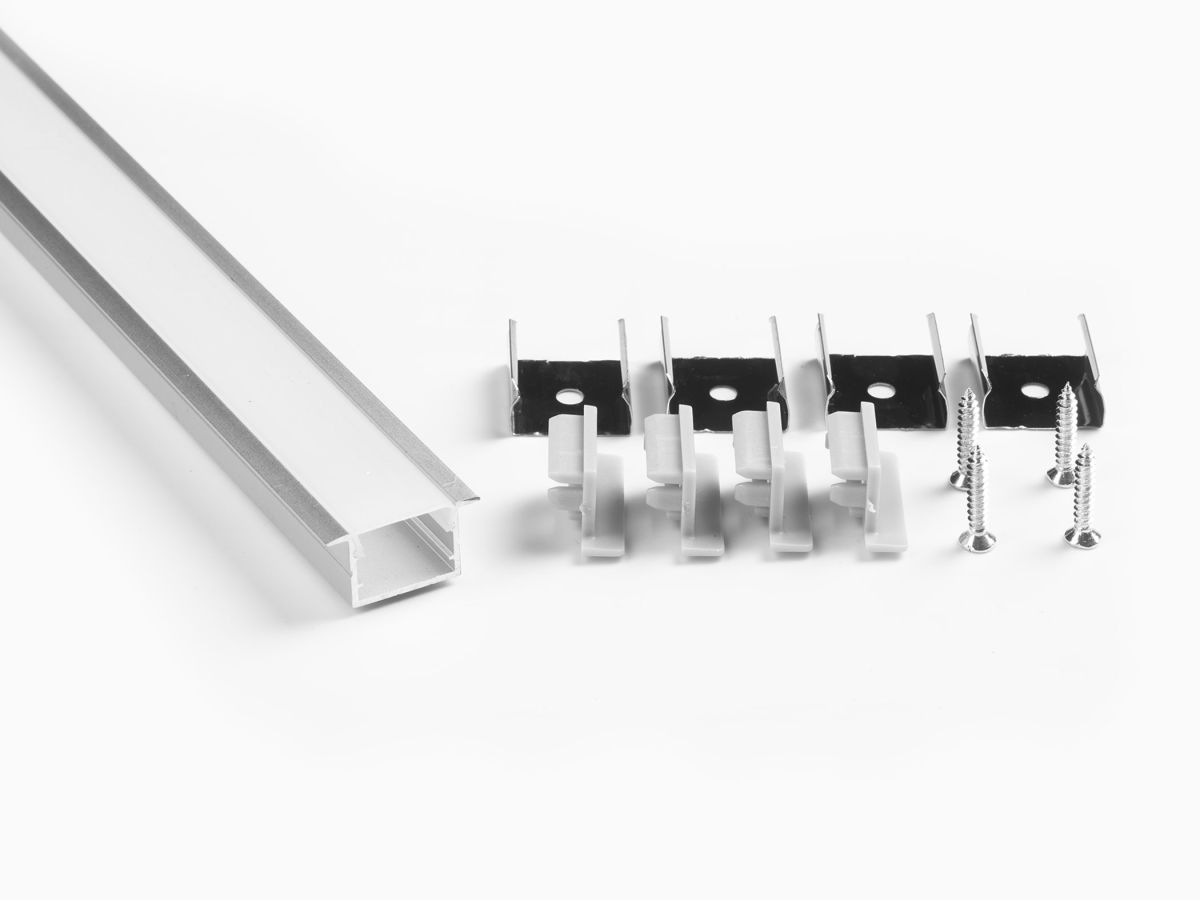 Профиль врезной LEDS POWER СПВ17-2412 алюм. анод-й с матовым рассеивателем 2м 008455 в Санкт-Петербурге