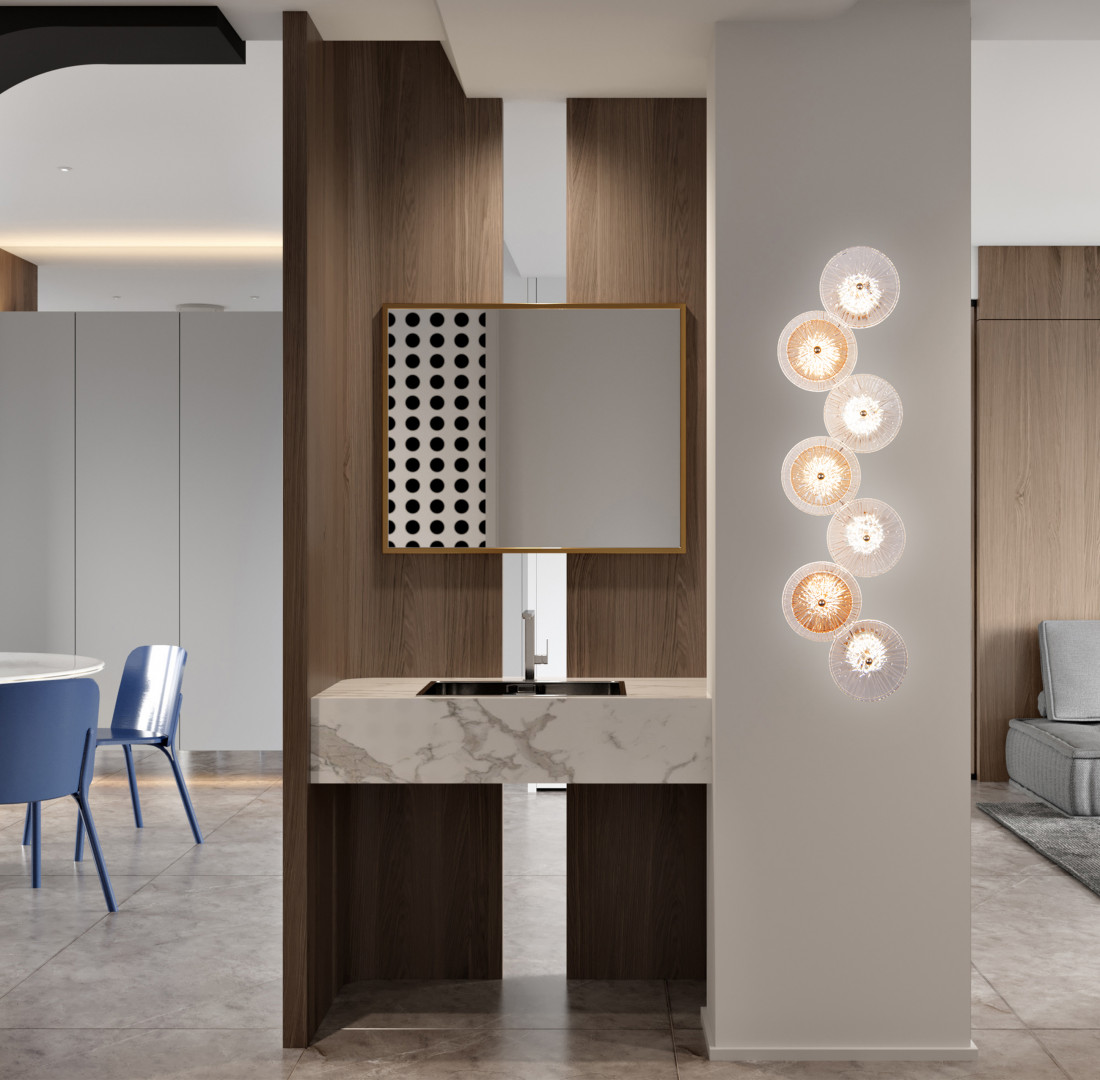 Настенный светильник Arte Milano 7.1252B.D250.H800.LED G в Санкт-Петербурге