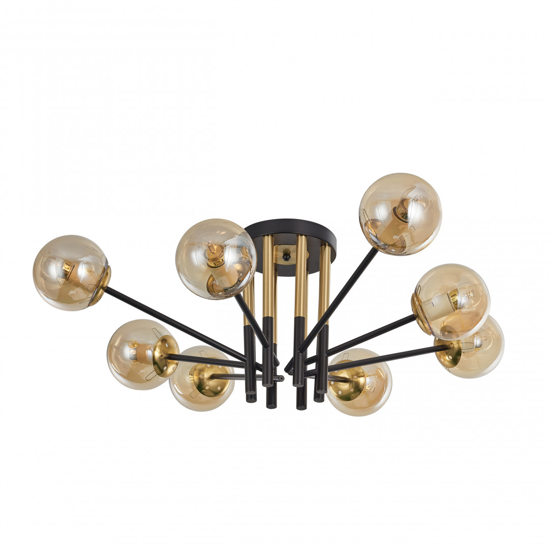 Потолочная люстра Arte Milano Neapolis 273708/8 BK/GD в #REGION_NAME_DECLINE_PP#