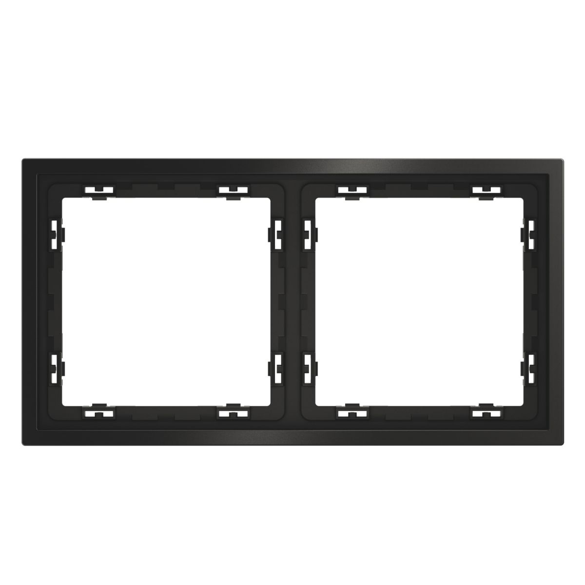 Рамка металлическая на 2 поста S70 Metal (антрацит) Voltum VLSM120212 в Санкт-Петербурге