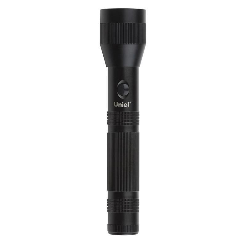 Охранный светодиодный фонарь (10173) Uniel от батареек 269х55 120 лм S-LD040-C Black в Санкт-Петербурге