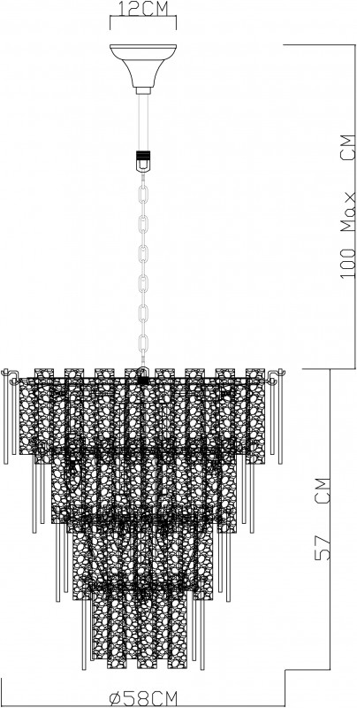 Потолочная люстра Divinare Felis 6005/17 LM-9 в #REGION_NAME_DECLINE_PP#