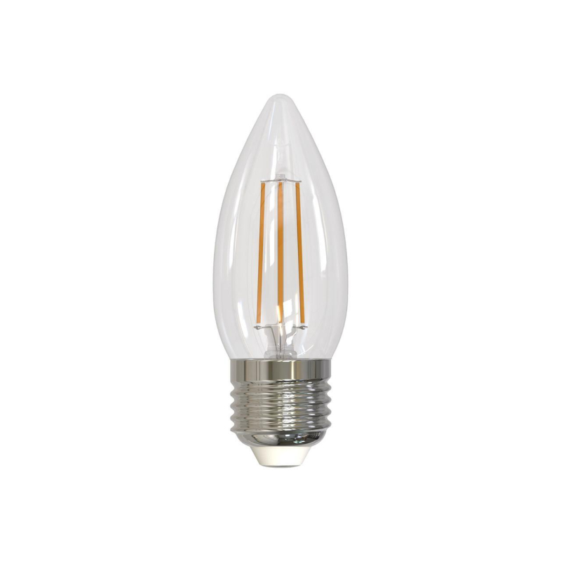 Лампа светодиодная филаментная (UL-00005167) Uniel E27 11W 4000K прозрачная LED-C35-11W/4000K/E27/CL PLS02WH в #REGION_NAME_DECLINE_PP#