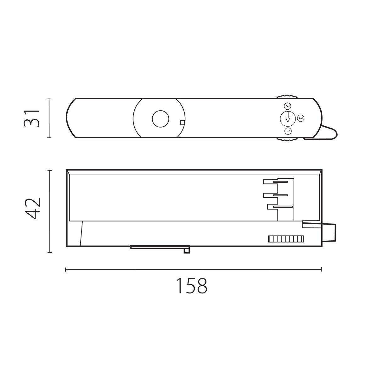 Адаптер с драйвером с DIP-switch для трековой системы Quattro Lightstar 594046 в #REGION_NAME_DECLINE_PP#