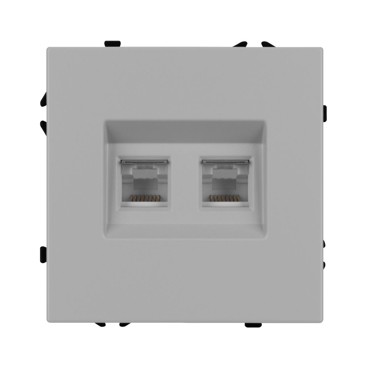 Розетка компьютерная двойная софт-тач никель Arlight SCT-MPC2-SFPL-IS (2хRJ-45, CAT6) 059451(1) в Санкт-Петербурге