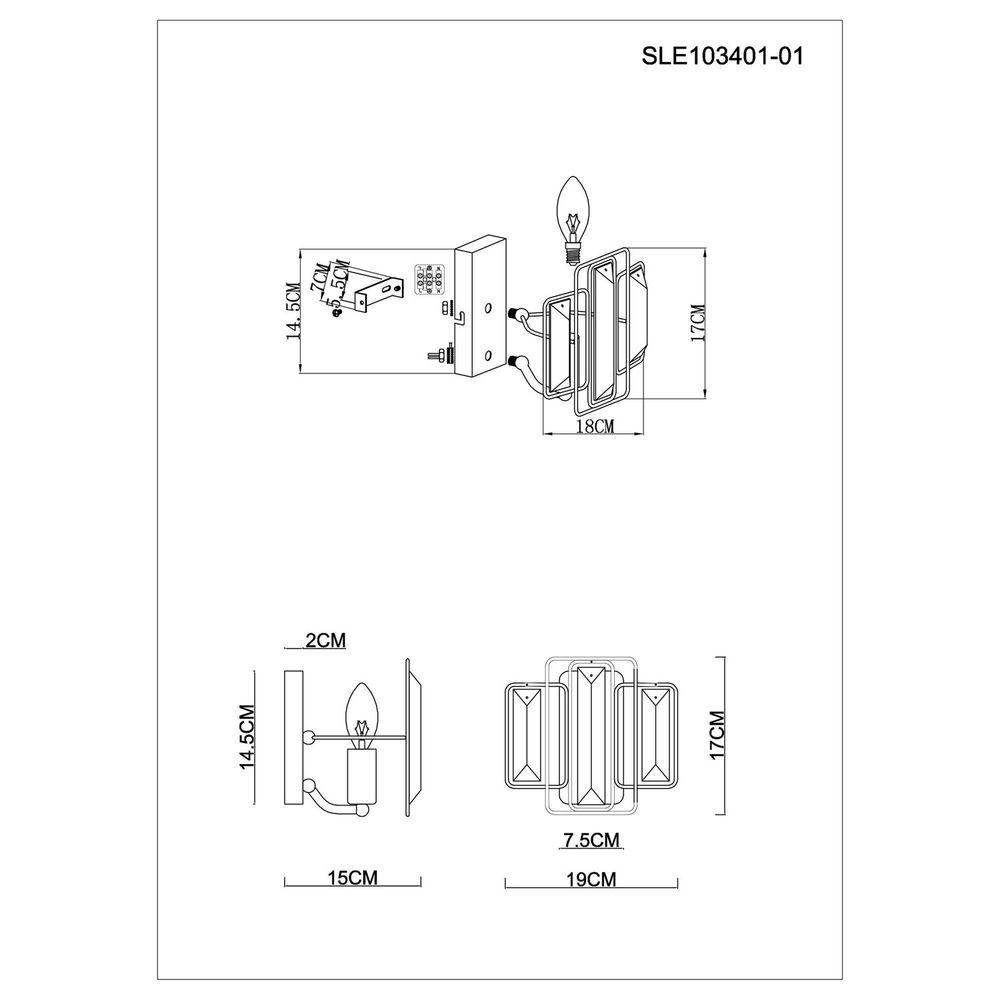 Бра Evoluce Giano SLE103401-01 УЦ в #REGION_NAME_DECLINE_PP#