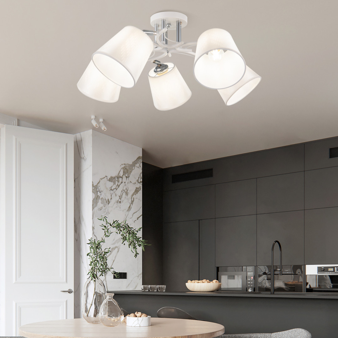 Потолочная люстра Arte Milano Napoli 330806/5 WT+CR в Санкт-Петербурге