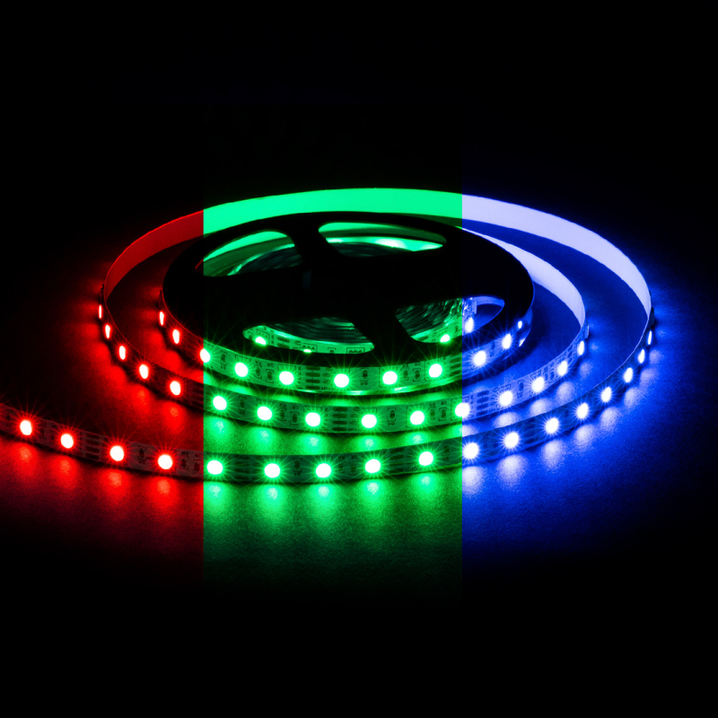Светодиодная лента Apeyron 12В 5050 14,4Вт/м RGB 5м IP20 LSE-271 в Санкт-Петербурге
