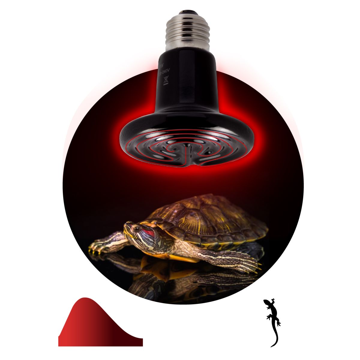 Инфракрасная лампа для брудера, рептилий Эра CeramiHeat FITO-50W-НQ Б0052714 в Санкт-Петербурге
