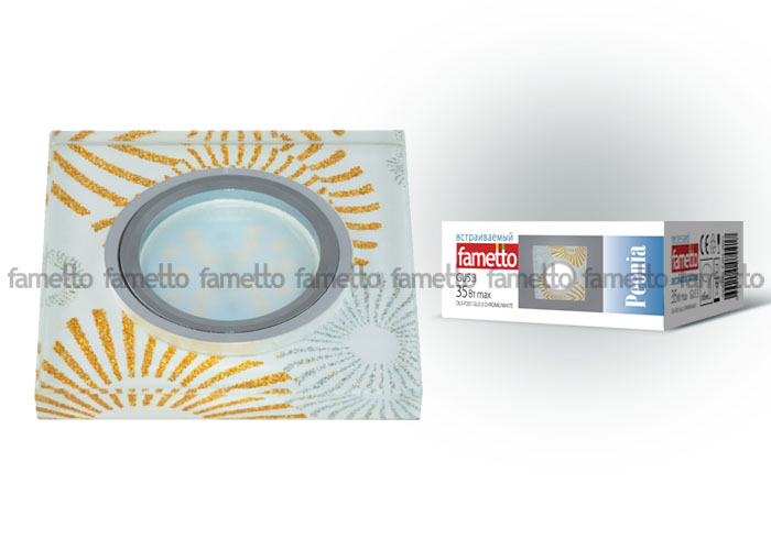 Встраиваемый светильник Fametto Peonia DLS-P201 GU5.3 CHROME/WHITE в Санкт-Петербурге