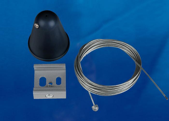 Набор для подвесного монтажа шинопроводов (UL-00003666) Uniel UFB-H41 Black 1 Polybag в #REGION_NAME_DECLINE_PP#