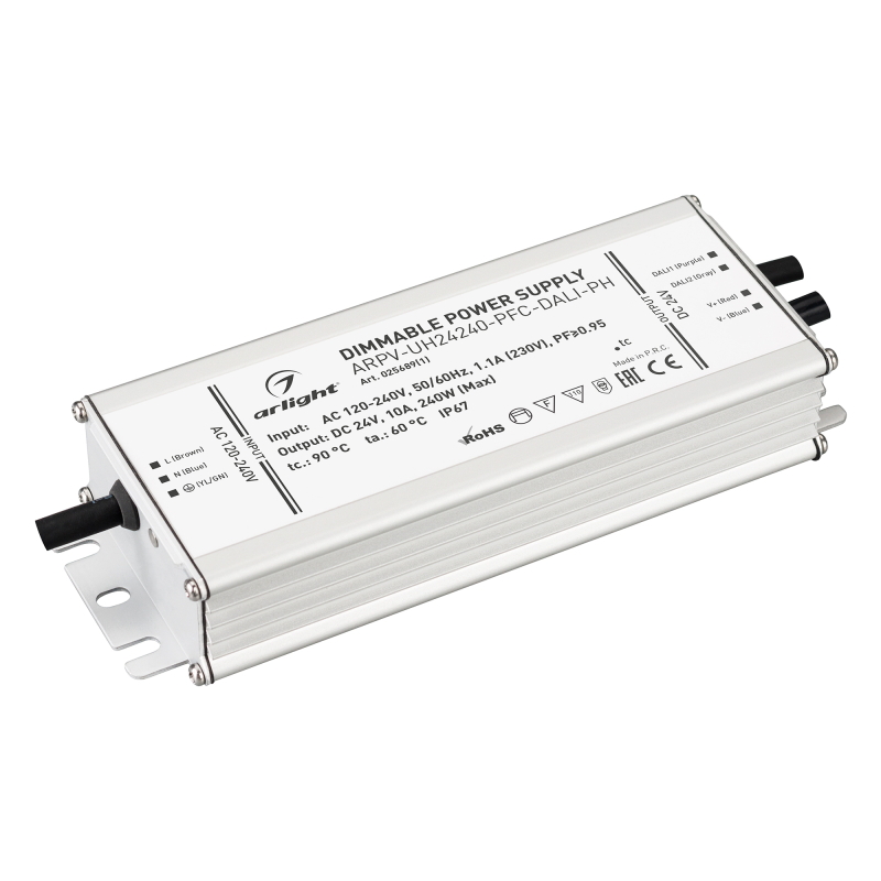 Блок питания Arlight ARPV-UH24240-PFC-DALI-PH (24V, 10.0A, 240W) 025689(1) в Санкт-Петербурге