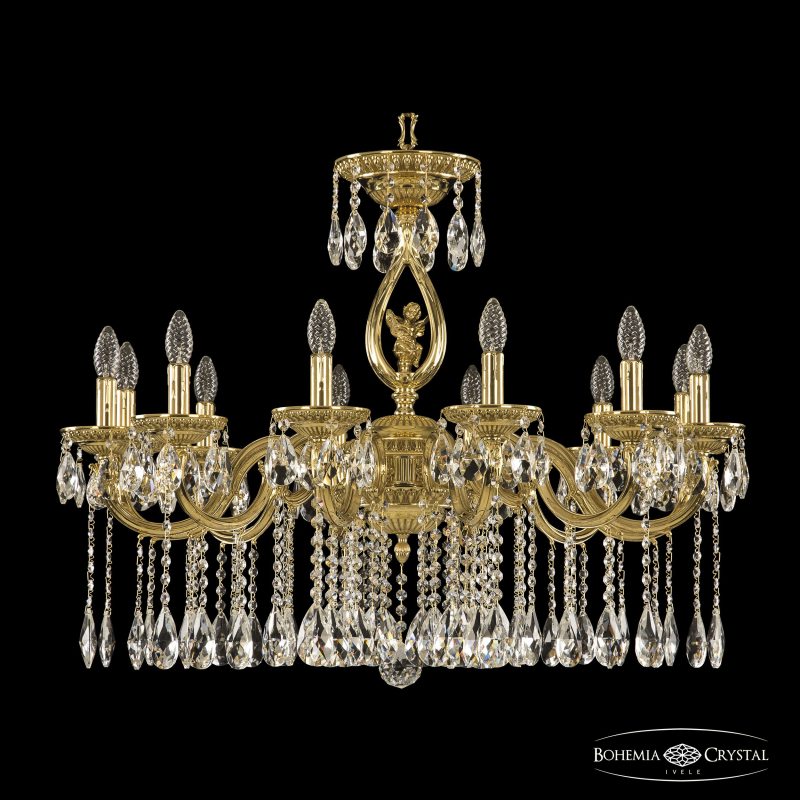 Подвесная люстра Bohemia Ivele Crystal 75401/12/300 A G FA1B в Санкт-Петербурге