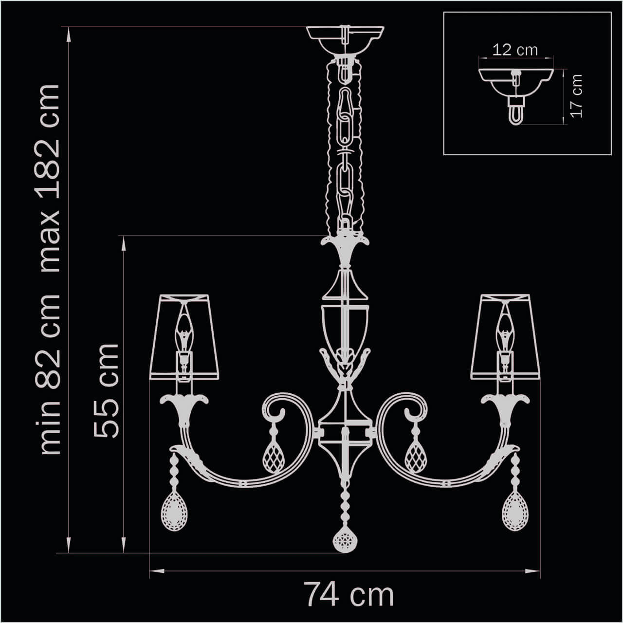 Подвесная люстра Lightstar Cappa 691082 в #REGION_NAME_DECLINE_PP#