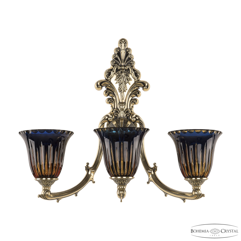Бра Bohemia Ivele Crystal Verona 7211B15/3/210 GB P2 U Amber-Blue/H-1K в Санкт-Петербурге