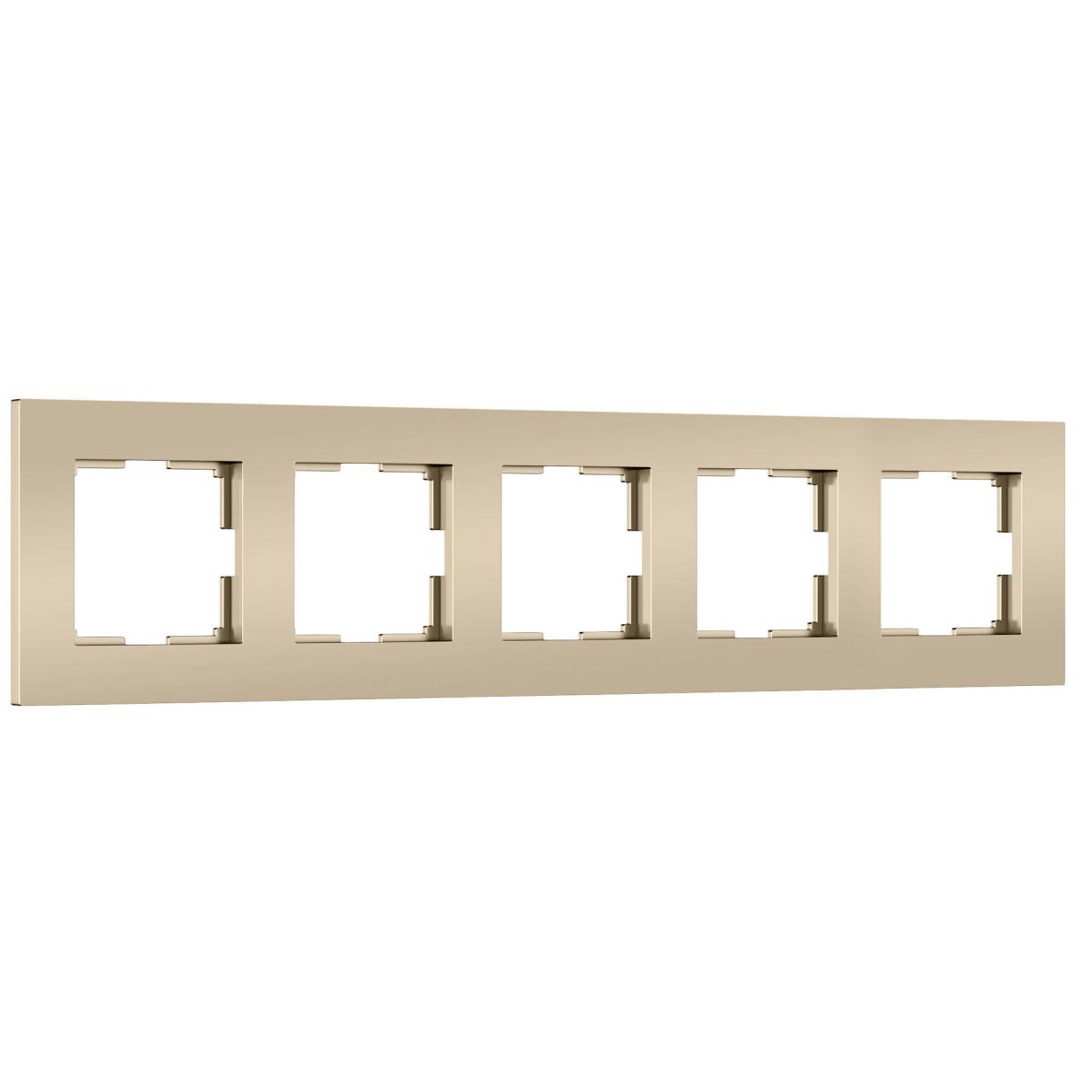 Рамка на 5 постов Werkel Slab (шампань софт) W0052911 4690389218460 a071629 в Санкт-Петербурге