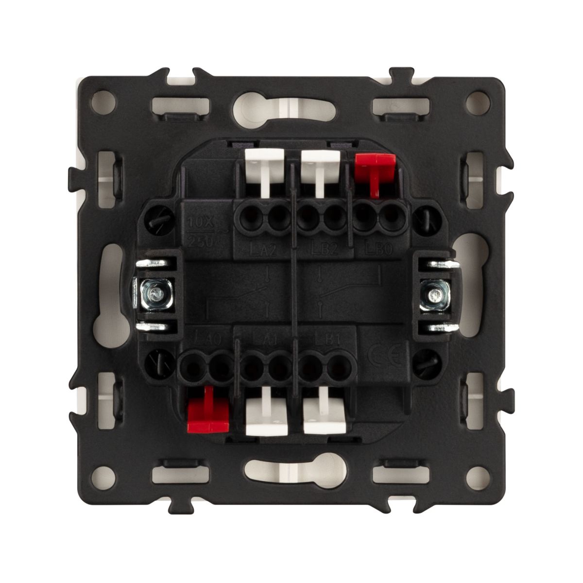 Механизм выключателя двухклавишный проходной Arlight LED SWT-NOBE-MKP2-SFPL-L-WH (230V, 10A) 054240 в #REGION_NAME_DECLINE_PP#