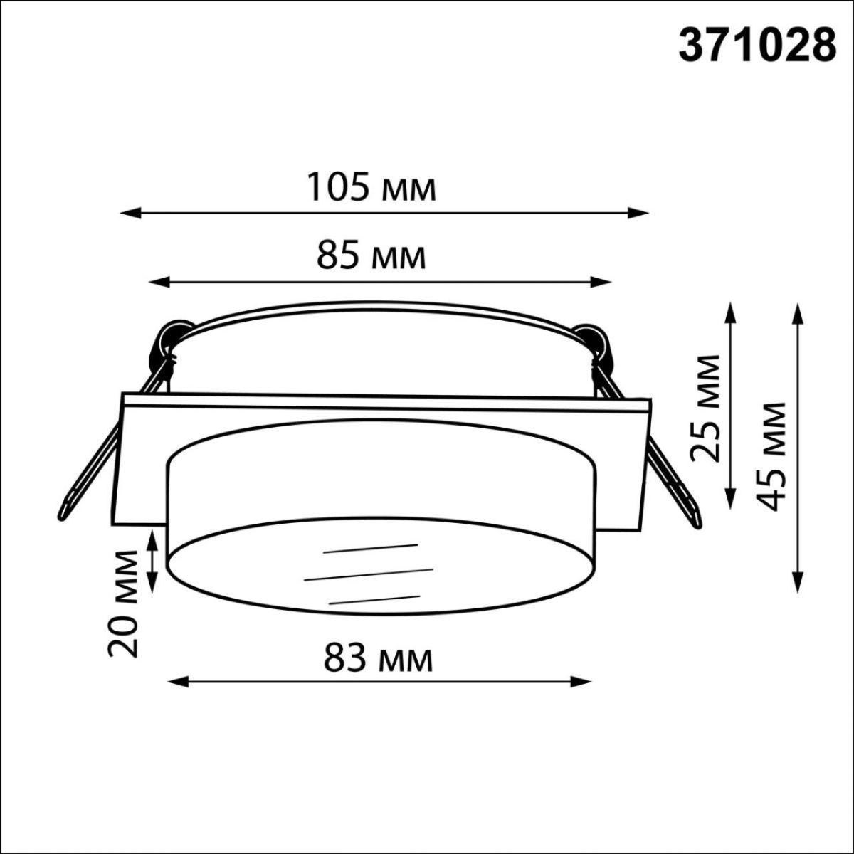 Встраиваемый светильник Novotech Wir Gem 371028 в #REGION_NAME_DECLINE_PP#