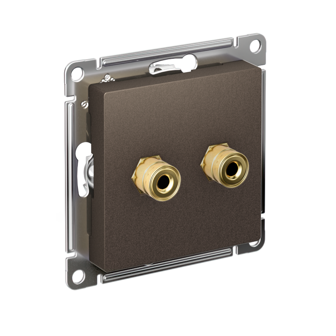 Аудиорозетка двухместная Systeme Electric AtlasDesign Мокко ATN000687 в Санкт-Петербурге