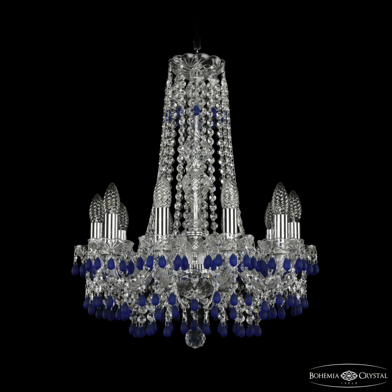 Подвесная люстра Bohemia Ivele Crystal 1410/10/160/h-60 Ni V3001 в Санкт-Петербурге
