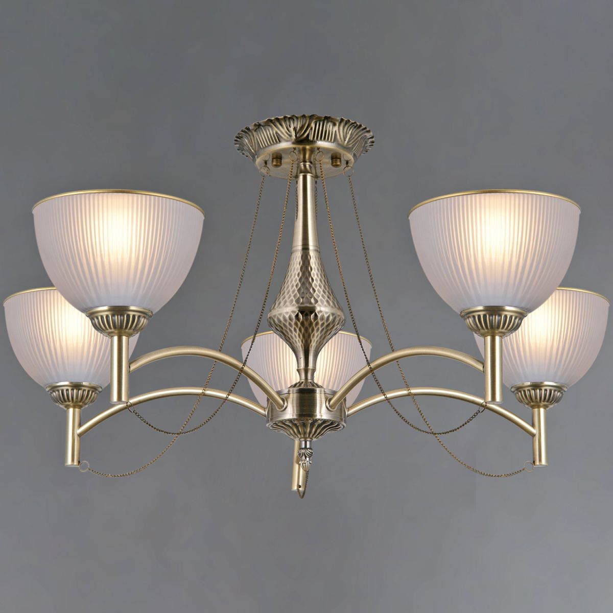 Люстра на штанге Illumico IL0653-5CSQ-25AB ELITE в Санкт-Петербурге