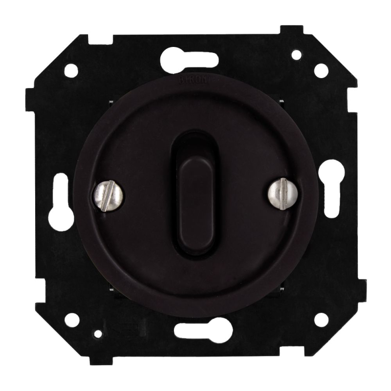 Выключатель одноклавишный проходной Bironi Шедель Бриз B3-221-22M в Санкт-Петербурге