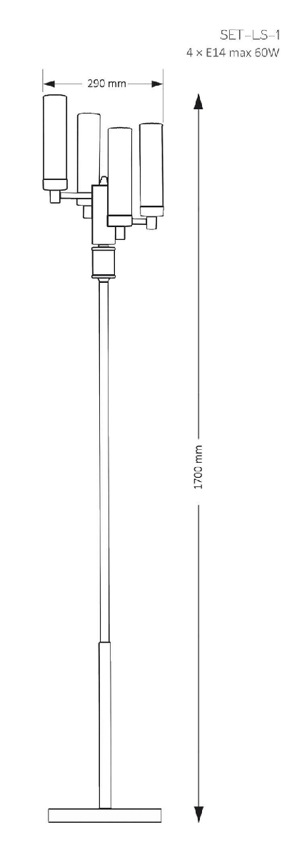 Торшер Kutek Mood Seti SET-LS-1(N) в Санкт-Петербурге