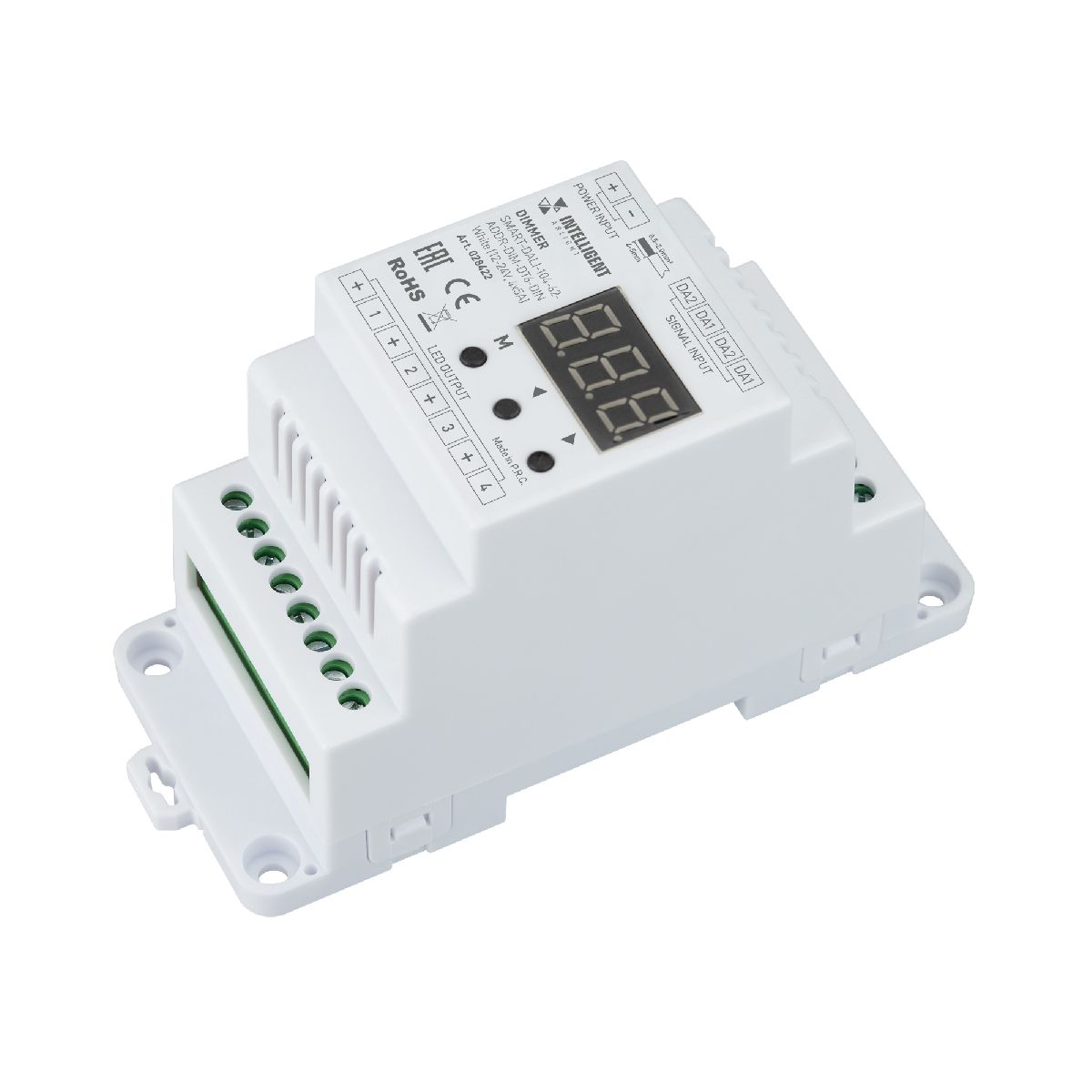 Диммер Arlight SMART-DALI-104-62-ADDR-DIM-DT6-DIN White (12-24V, 4x5A) 028422 в Санкт-Петербурге