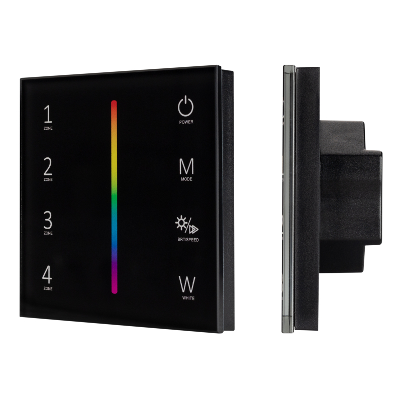 Панель Arlight Sens Smart-P30-RGBW Black (230V, 4 зоны, 2.4G) 027104 в Санкт-Петербурге