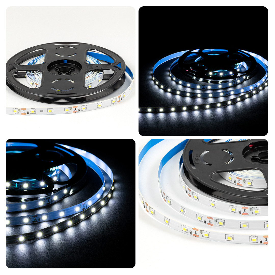 Светодиодная лента OGM 12В 2835 4,8Вт/м 6500К 7Лм/чип 5м IP21 LSE-248 в Санкт-Петербурге