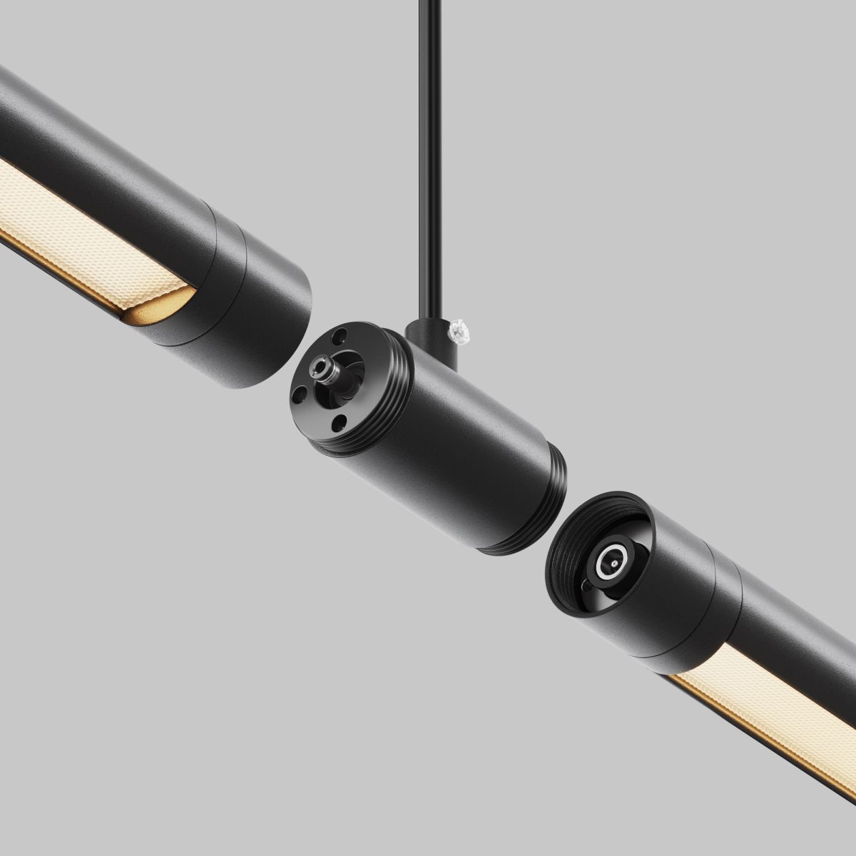 Прямой коннектор с вводом питания Maytoni Shelf CA013IC-P-B в Санкт-Петербурге
