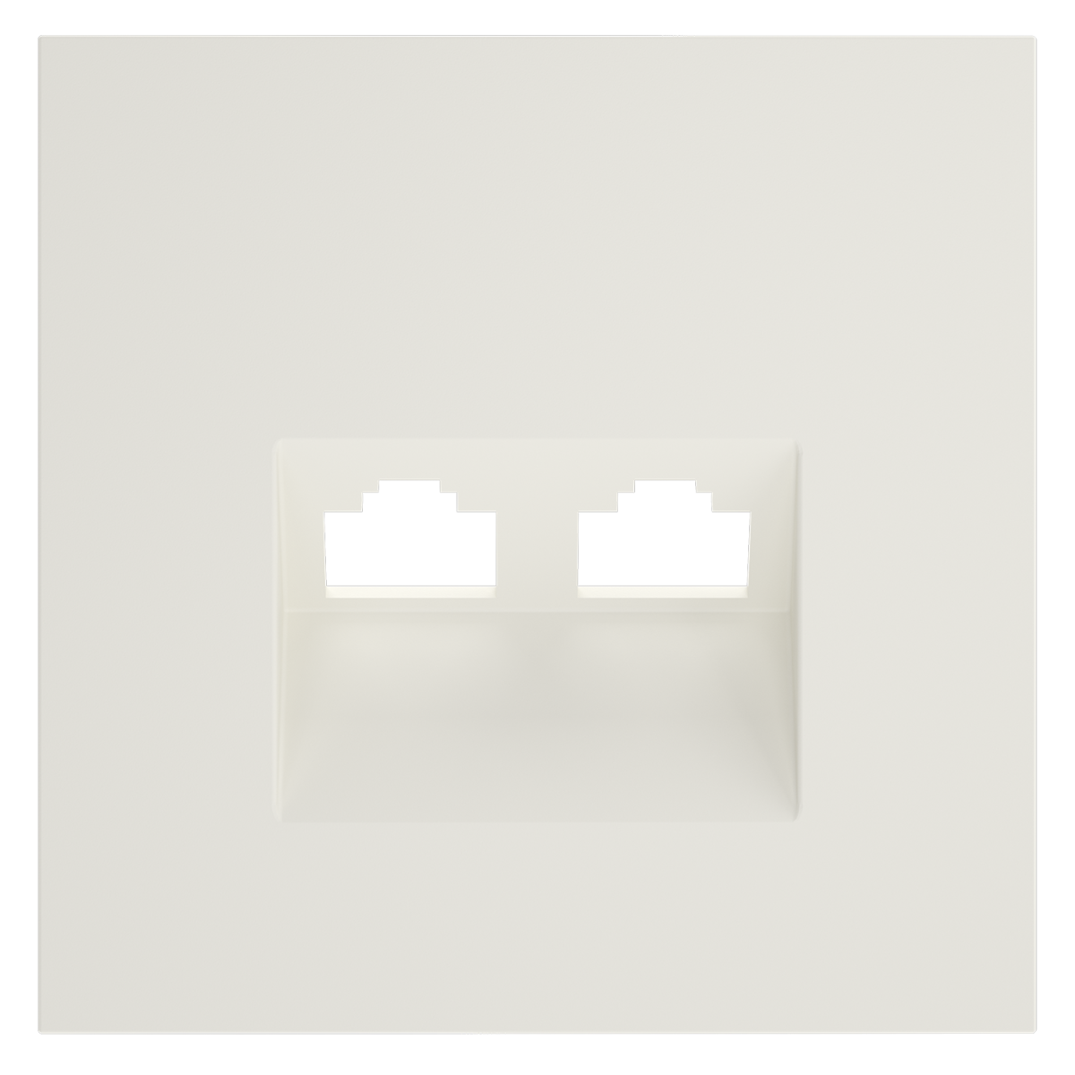 Накладка для розетки компьютерной двойной RJ45+RJ45 кат.6 Voltum S70 (хлопок) VLS001413 в Санкт-Петербурге