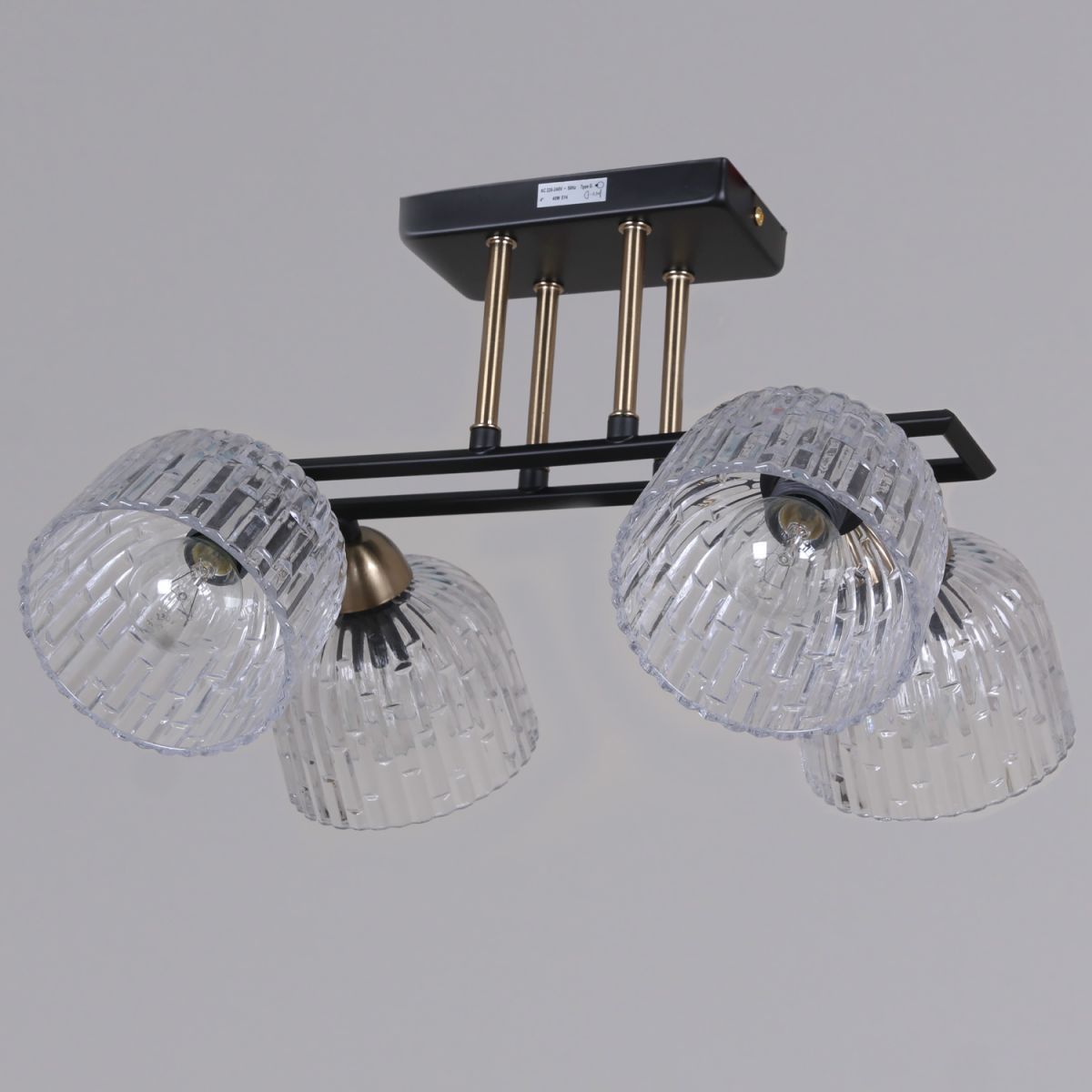 Потолочная люстра Illumico IL0794-4CSQ-25BKAB ELITE в #REGION_NAME_DECLINE_PP#