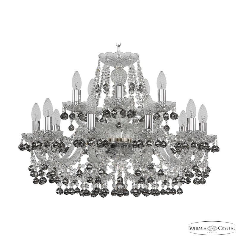 Подвесная люстра Bohemia Ivele Crystal 1409/10+5/240 Ni K781 в Санкт-Петербурге