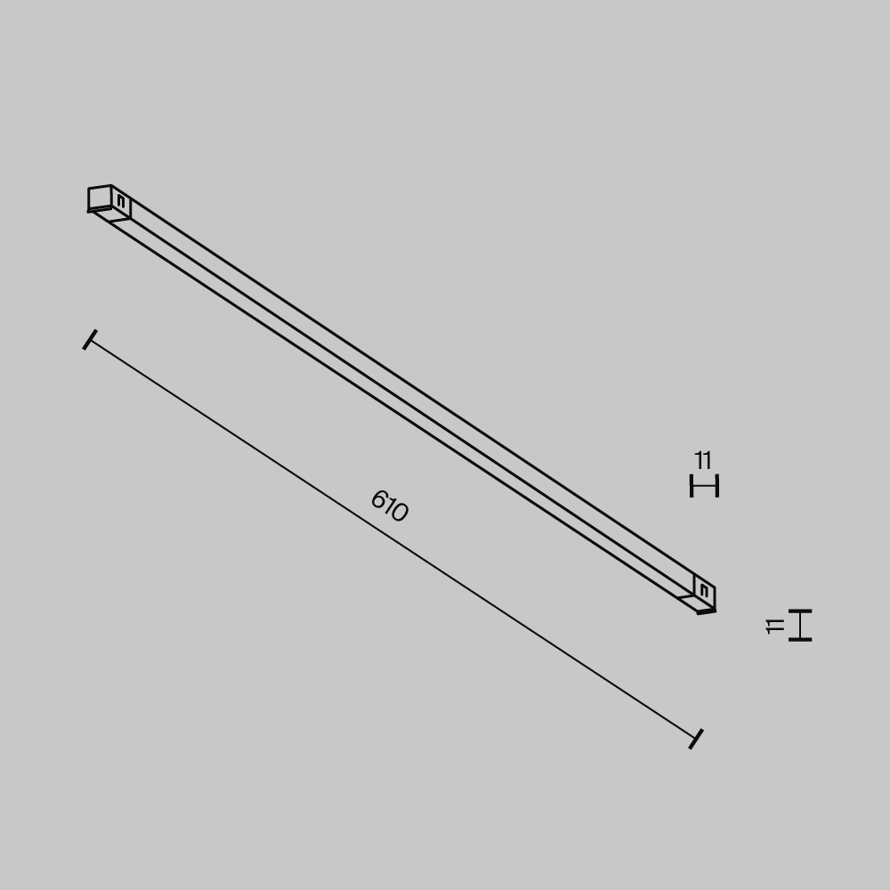 Трековый светильник Maytoni Technical Exility X TR240-2-12W4K-B в Санкт-Петербурге