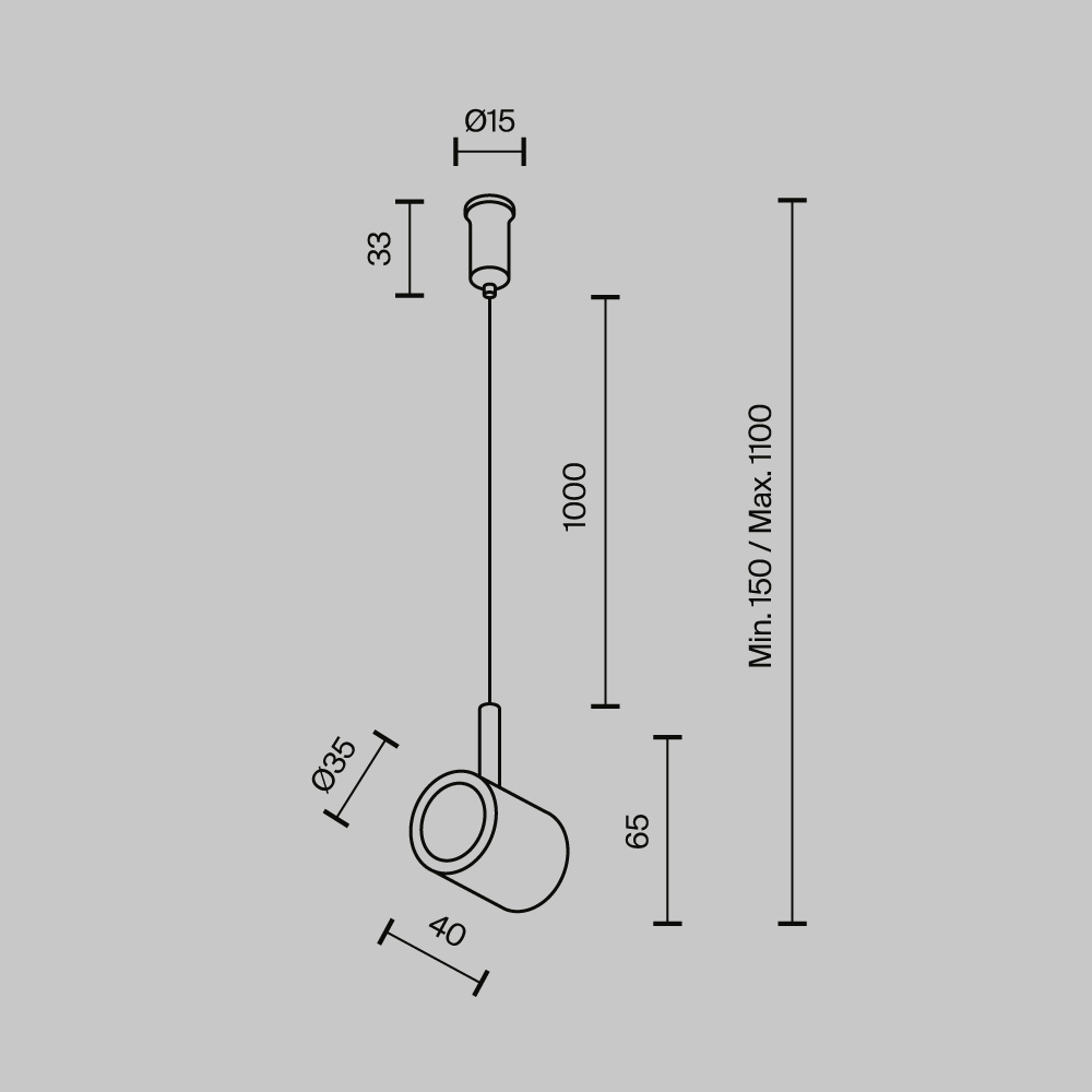 Потолочный коннектор с тросовым подвесом Maytoni Technical Tau TRA154CSW-1PT в Санкт-Петербурге