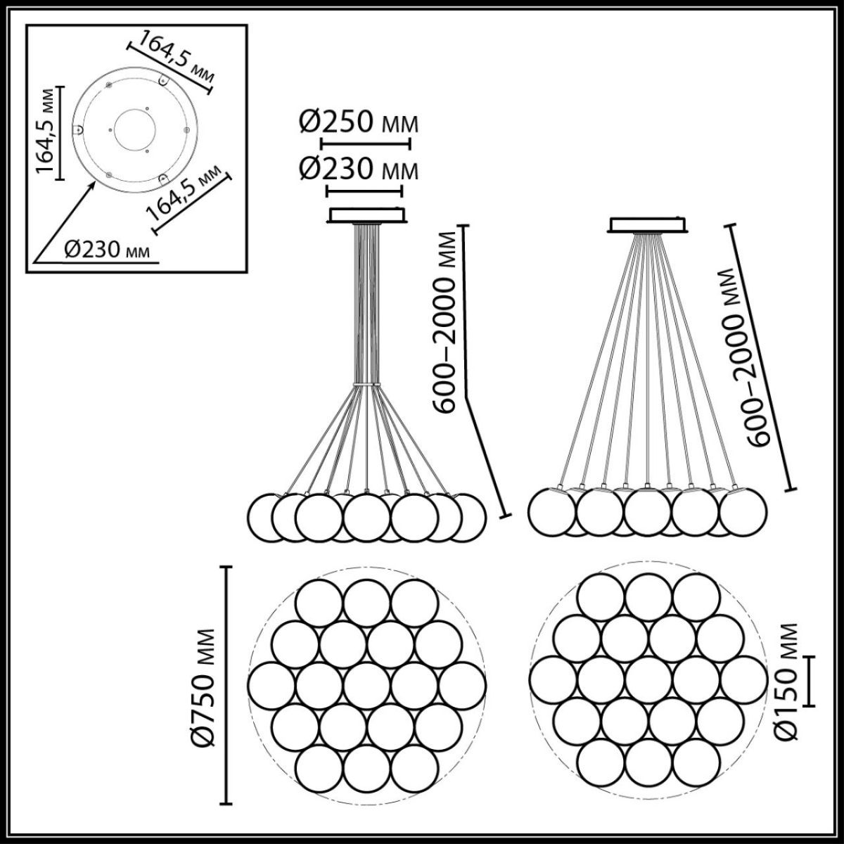 Подвесной светильник Odeon Light Midcent Magia 7109/19 в Санкт-Петербурге