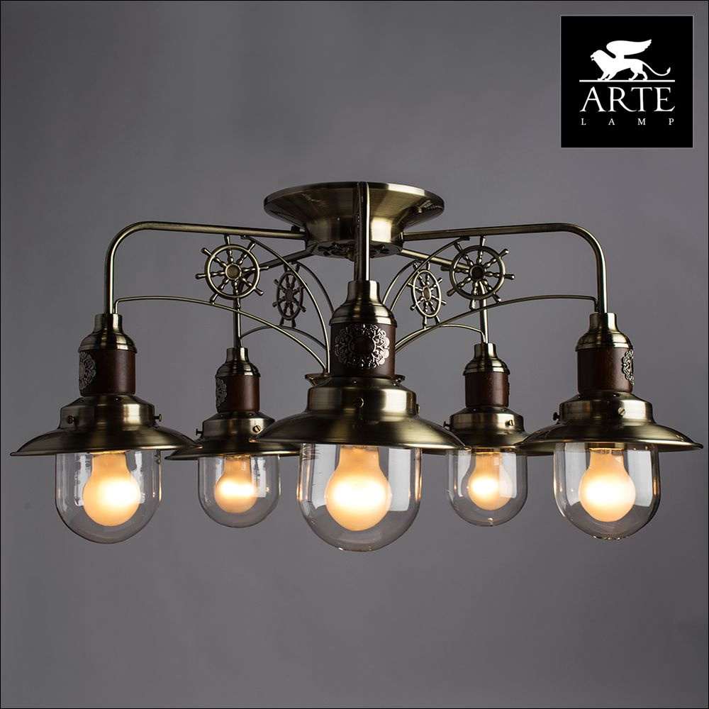 Потолочная люстра Arte Lamp Sailor A4524PL-5AB в Санкт-Петербурге