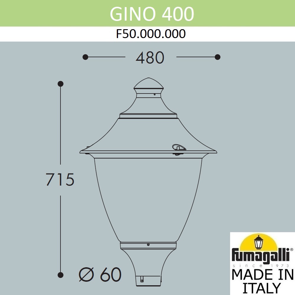 Уличный светильник Fumagalli Gino F50.000.000.AXE27 в Санкт-Петербурге